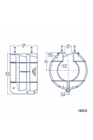 Pervane Koruyucu 25-35 Hp İçin Plastik 29 Cm Turuncu
