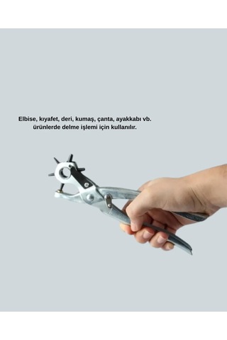 Metal Gövdeli Ayarlanabilir Deri Delme Pensesi 2. 5 5 Mm Delik Açma Aracı