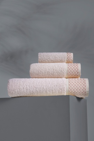 Veramoni Leonie Model 6'li Banyo Seti Beyaz-pudra