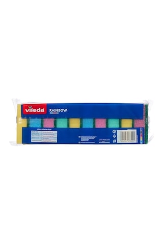 Vileda Ekonomik Bulaşık Süngeri, 10'lu Ekonomik Paket, Rainbow