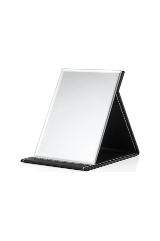 Geeroyoo Masaüstü Çift Taraflı Folding Makyaj Aynası - Yüksek Kaliteli, Taşınabilir, Öğrenci Ve Dormitory İçin Siyah Orta Boy 12.5 17cm Siyah