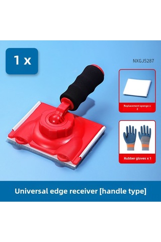 Reedark El Tipi Lateks Boya Kenar Düzeltici - Köşe Ve Kenar İçin植绒sponge Fırça 3'lü Set