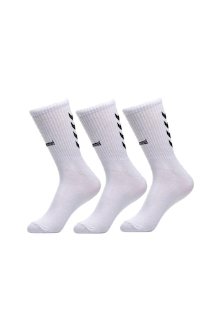 Hummel Maxi Antrenman Çorabı Beyaz 3 Lü Paket