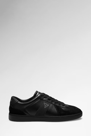 Guess Dravos Erkek Deri Karışımlı Sneaker Ayakkabı Fmfdraele12 Siyah