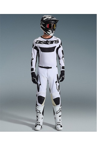 Alpinestars Racer Riway Off-road Motosiklet Pantolonu Beyaz Siyah