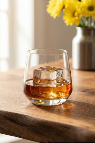 Lav Lal Cam Viski Bardağı 6'lı 345 ml (Meşrubat/Kokteyl Bardağı )