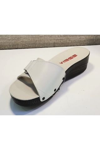 Esem 0314 Z 000 Kadın Cırtlı Ortopedik Terlik Bej
