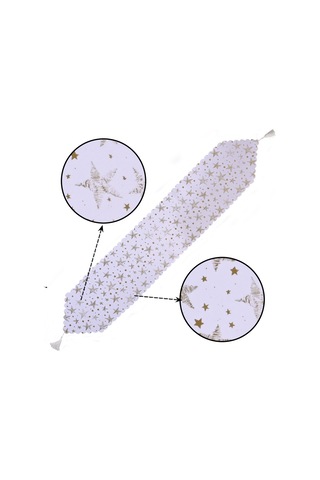 Sones Noel Masa Dekorasyonu Bronz Masa Örtüsü Tatil Dekorasyon Malzemeleri Gümüş Yıldız Gümüş