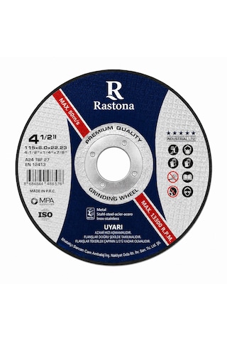 Rastona Taşlama Taşı 115x6.0x22.23mm 25 Adet Rastona Taşlama Taşı 115x6.0x22.23mm 25 Adet