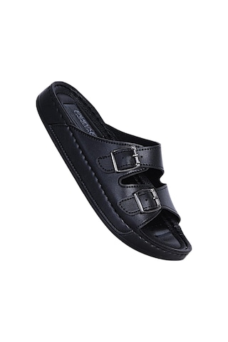 Apella 485-15 Pump Siyah Kadın Düz Terlik