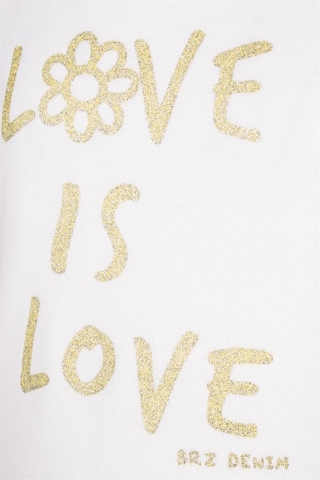 Brz Kids Baskılı Kız Çocuk Sweatshirt-ekru Ekru