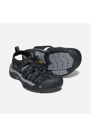 Keen Newport Erkek Sandalet Black/Steel Grey Çok Renkli