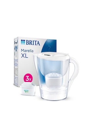 BRITA Marella XL 3x Maxtra Pro All-In-1 Filtreli Su Arıtma Sürahisi - Beyaz 3,5 lt