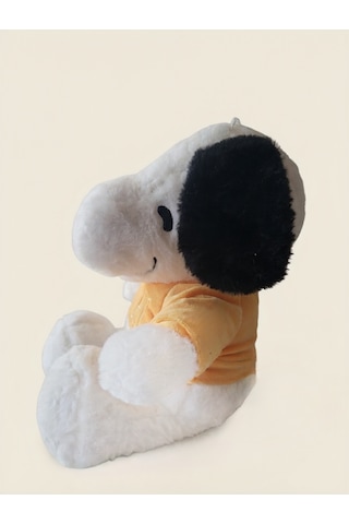 Peluş Köpek Snopyy-30 Cm -sarı Tşhirt'lü Sarı-beyaz