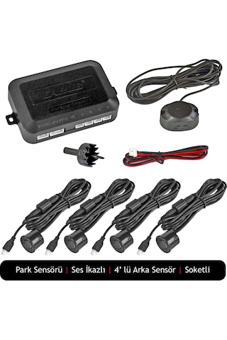 Carub Park Sensörü Ses İkazlı Siyah 18.5Mm Br0015918