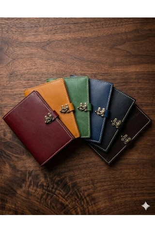 Otohousse El Yapımı Deri Tablet Organizer Kılıfı 8.5 İnç Tablet Uyumlu Lacivert
