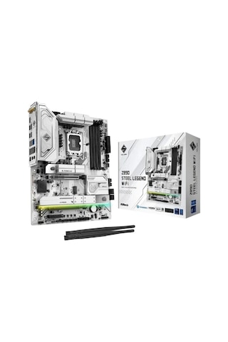 Asrock Z890 Steel Legend WİFİ 7 9000 MHz OC DDR5 RGB M.2 1851P Atx Anakart