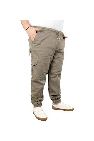 Mode Xl Büyük Beden Erkek Keten Kargo Jogger Valencia 21911 Bej 001