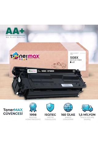Hp 508x Cf360x Siyah Uyumlu Toner Aa Plus / Color Laserjet Enterprise M552 / M553 / Mfp M577