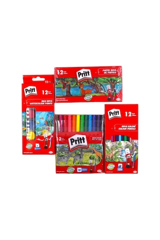 Kırtasiye Ofisi Pritt İlkokul 4 Parça Boya Seti
