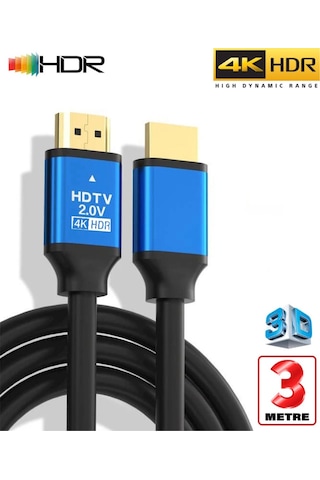C-592 Hdtv Premium Yüksek Hızlı 4k Ultra Hd 3 Mt Hdmı Kablo