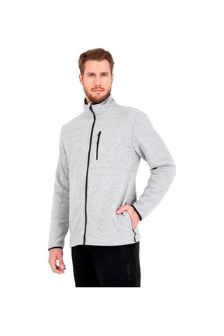 BLACKSPADE Önden Fermuarlı Polar Mont Gri XXL