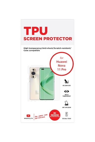 Huawei Nova 11 Pro Full Kaplama 360 Derece Ön Arka Ve Yan Film
