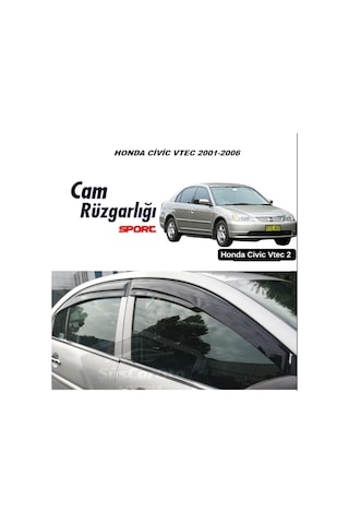 Honda Civic Vtec 2 Cam Rüzgarlığı - Kutulu Gönderim - Lazer Kesim