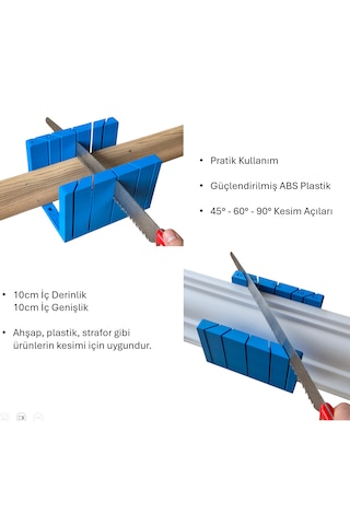 Gönye Kutusu Büyük Boy - Abs Plastik - 10cm Kesim