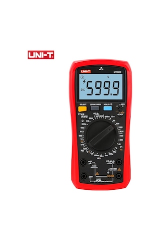 Ut890c-unı-t Dijital Multimetre 6000 Sayım Manuel Frekans/ac Dc/kapasitans Direnç Test Cihazı/sıcaklık/true Rms/ Ut890 Ut890d+