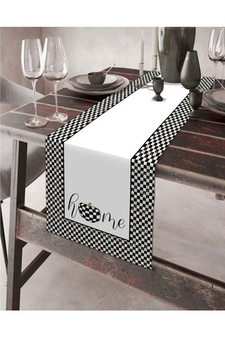 Balkabağı Desen Runner Ve Home Desen Runner 40 X 140 Ikili Paket Renkli