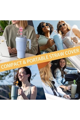 Novahub Stanley Tumbler Uyumlu Silikon Pipet Kapağı 5 Adet 30/40 Oz 001 615