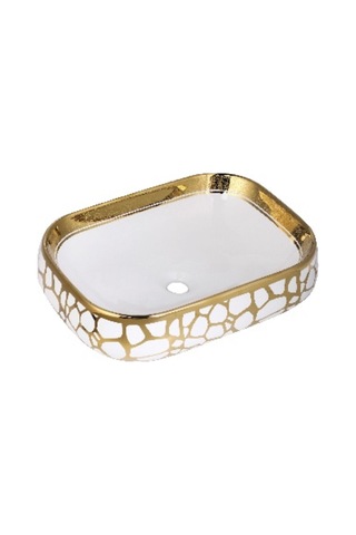 Boheme Mosaic 56cm Altın Lavabo Krom