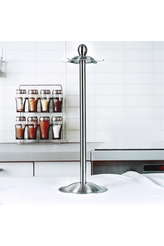 Mutfak Aksesuarları Yeni Paslanmaz Çelik Mutfak Pişirme Gereçleri Aracı Seti Organizatör Raf Tutucu Standı Raflar Ve Amp Amp Tutucular 19 x 7 CM