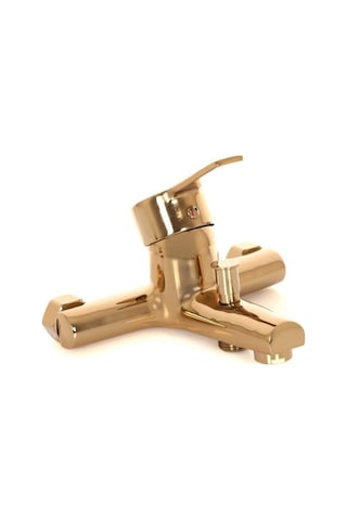 Modern Tasarımlarıyla Gold Banyo Bataryası Krom