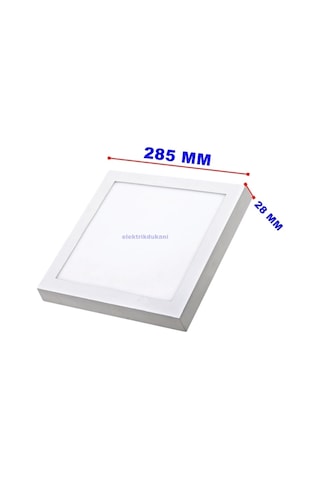 Hıghtek 24w 30x30 Kare Led Panel Armatür Sıva Üstü Beyaz 6500k Çok Renkli