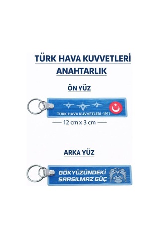 Pvc Anahtarlık Dayanıklı, Esnek Ve Uzun Ömürlü Tasarım 12 X 3 Cm Hava K - 840169551 Hava K