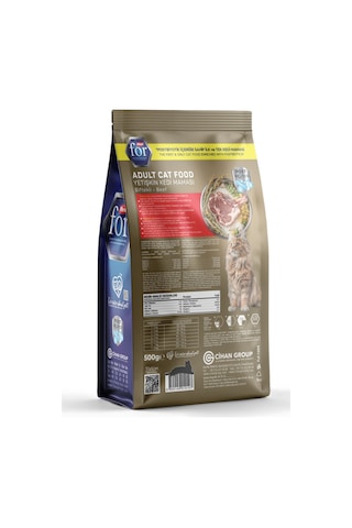 Postbiyotikli Dengeli Formül Biftekli Yetişkin Kedi Kuru Maması - 500 Gr
