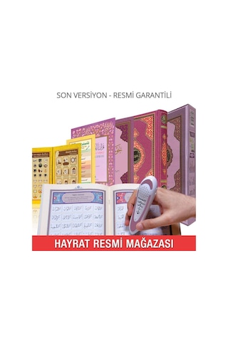 Hayrat Kuran Kalemi Kuran Okuyan Kalem (Lila-Orta Boy-Karton Kutu