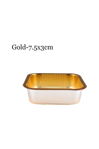 100 Adet Ay Keki Tepsisi Yumurta Çiçeği Crisptray Altın 7,5x3cm 7,5x3cm Altın 7,5x3cm-7,5x3cm Diğer