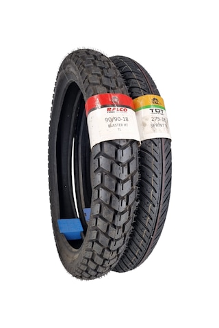 90/90-18 Ve 275-18 Tubeless - Dubleks Blaster Ht /sprint Lastik Takımı
