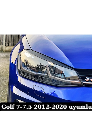 Golf 7-7.5 Far Kaşı Kaplama Şerit Parlak Siyah 2012-2020 Plastik