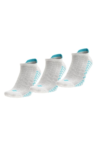 Bonny Silver Koku Yapmayan Koşu Ve Yürüyüş Patik Gümüş Çorap 3'lü Paket Saks Mavi