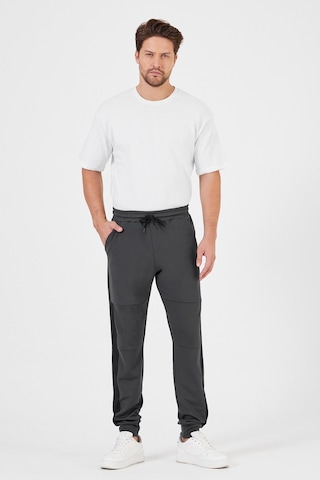Erkek Antrasit Standart Fit Normal Kesim Paça Ribanalı Cepli Rahat Jogger Eşofman Altı Antrasit