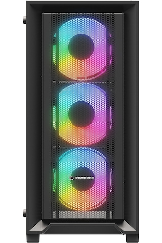 Rampage Voyager 750W 80+ Bronze Rgb Fan Atx Siyah Mıd Tower Oyuncu Kasası