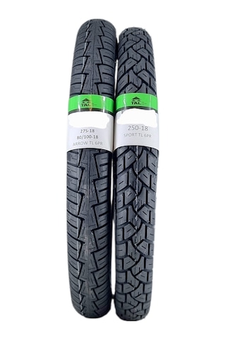 275-18 Arrow Ve 250-18 Sport Tl Tubeless - Dubleks Lastik Takımı