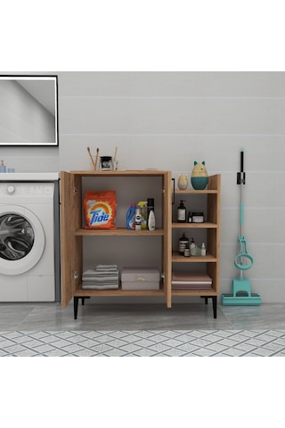 Arnetti Mutfak Banyo Dolabı Leskar Çok Amaçlı Dolap, Atlantik Çam
