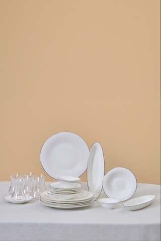 Karaca  Fine Pearl Fame 26 Parça 6 Kişilik Kahvaltı Takımı Platin