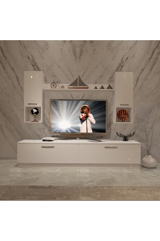 Decoraktiv Eko 5dab Mdf Std Tv Ünitesi Tv Sehpası Beyaz