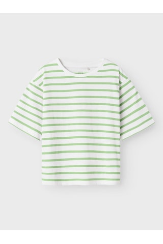 Name It Nkfvitanni Ss Short Rlx Top Unisex Çocuk T-shirt 13241646 Yeşil